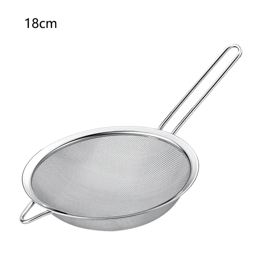 Stainless Steel Oil Strainer With Fine Wire Mesh Essential Baking Frying Kitchen Tool 9