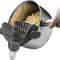Adjustable Silicone Clip On Strainer for Pots  Pans Handheld Drainer for Noodles Pasta Veggies