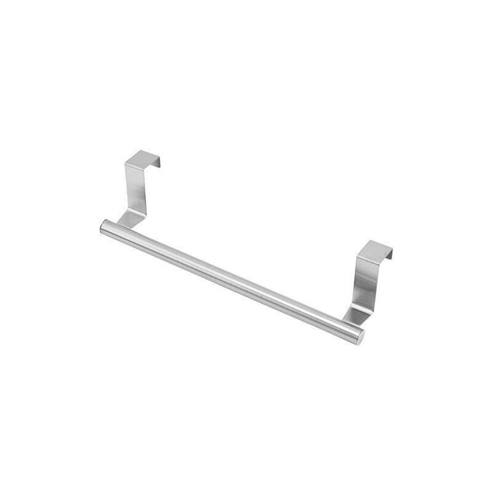 Stainless Steel Over Door Towel Rack SpaceSaving Hanging Towel Bar for Bathroom Kitchen