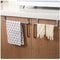Stainless Steel Over Door Towel Rack SpaceSaving Hanging Towel Bar for Bathroom Kitchen