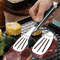NonSlip Stainless Steel Food Tongs Multipurpose Meat Salad Bread Clip For BBQ Buffet And Kitchen Us 1