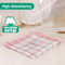 Kitchen Dish Cloths Cotton Super Absorbent Cleaning Towels Washing Rags Set 2