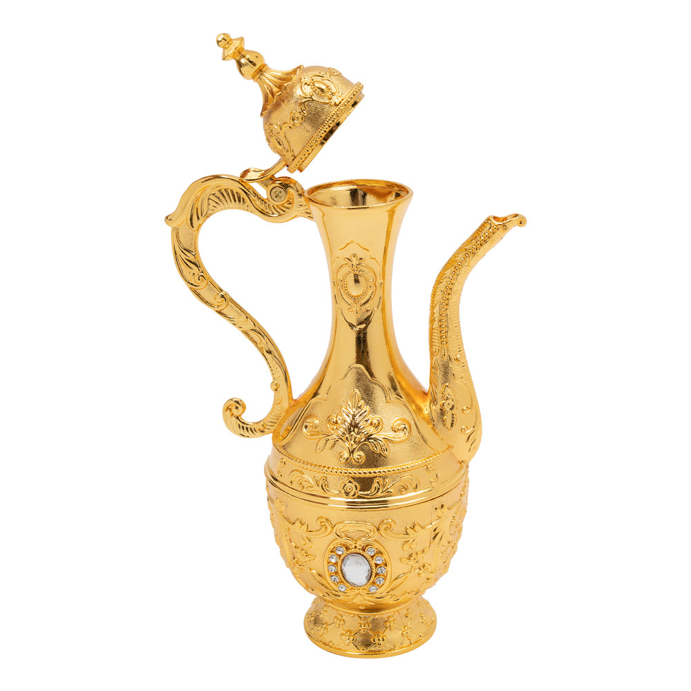 Turkish Tea Set, Vintage Turkish Coffee Set with Pot and 6 Cups for Home Decor Birthday Christmas Housewarming Wedding