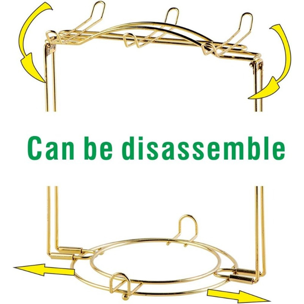 Tea Cups and Saucers Set of 6, 8 Oz Vintage Floral Porcelain Tea Cups Set, Coffee Cups with Golden Rack