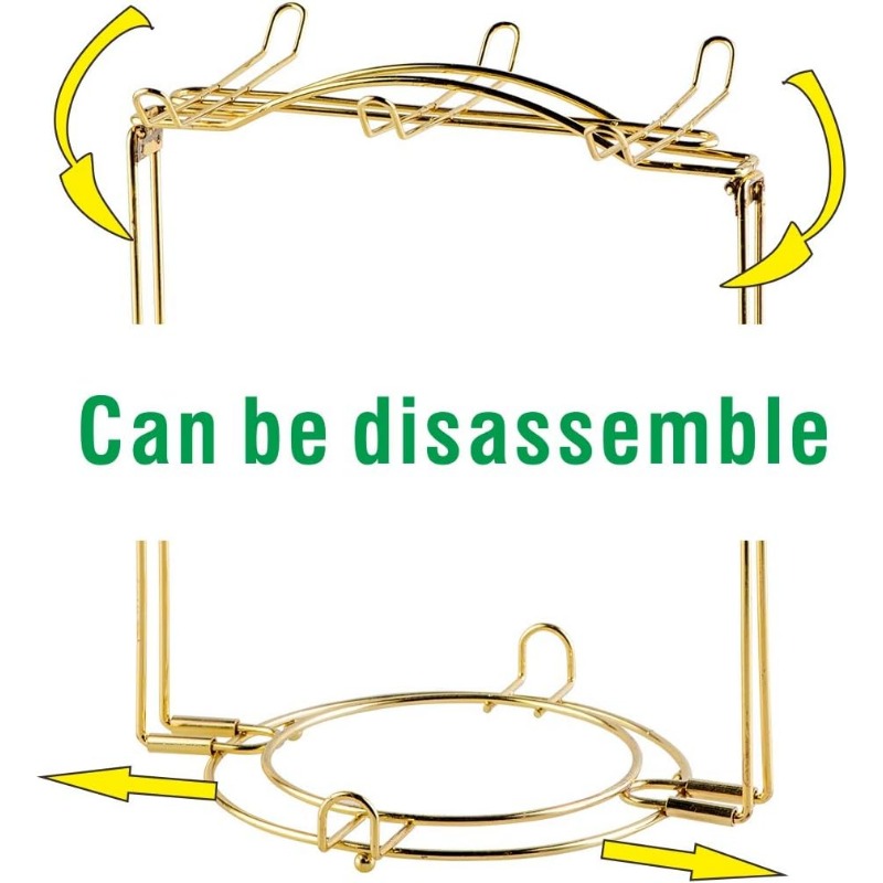 Tea Cups and Saucers Set of 6, 8 Oz Vintage Floral Porcelain Tea Cups Set, Coffee Cups with Golden Rack