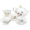 Butterfly Meadow Tea Set for 2 – Elegant White Floral Porcelain Tea Service