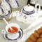 Elegant Porcelain Tea Sets For Adults Floral Tea Cups Set Of 6 With Sugar Bowl Creamer 5
