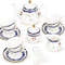 Elegant Porcelain Tea Sets for Adults – Floral Tea Cups Set of 6 with Sugar Bowl & Creamer