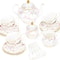 Elegant Porcelain Tea Sets For Adults Floral Tea Cups Set Of 6 With Sugar Bowl Creamer 8