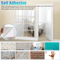 Self Adhesive Mirror Tiles 12PCS Reflective Wall Sticker Film Paper For Home Bathroom Kitchen And G 5