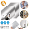 Self Adhesive Mirror Tiles 12PCS Reflective Wall Sticker Film Paper For Home Bathroom Kitchen And G 1