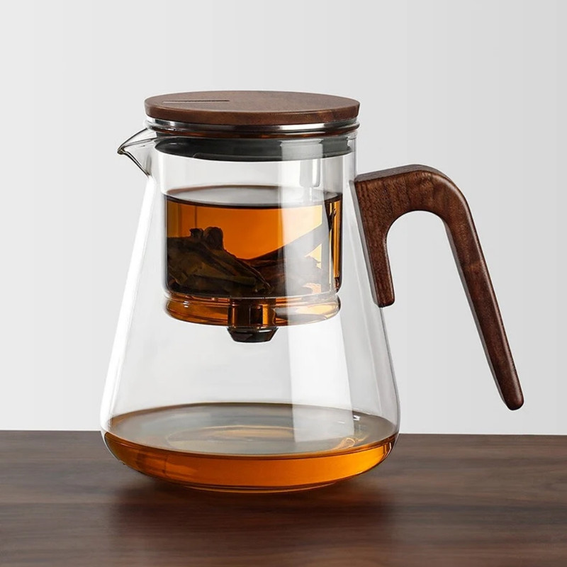Bonston Heat-Resistant Glass Teapot with Magnetic Switch – 27oz, Durable & Stylish