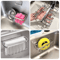 Stainless Steel Sink Caddy With Suction Cups Sponge Holder Soap Storage Drain Rack Organizer 1