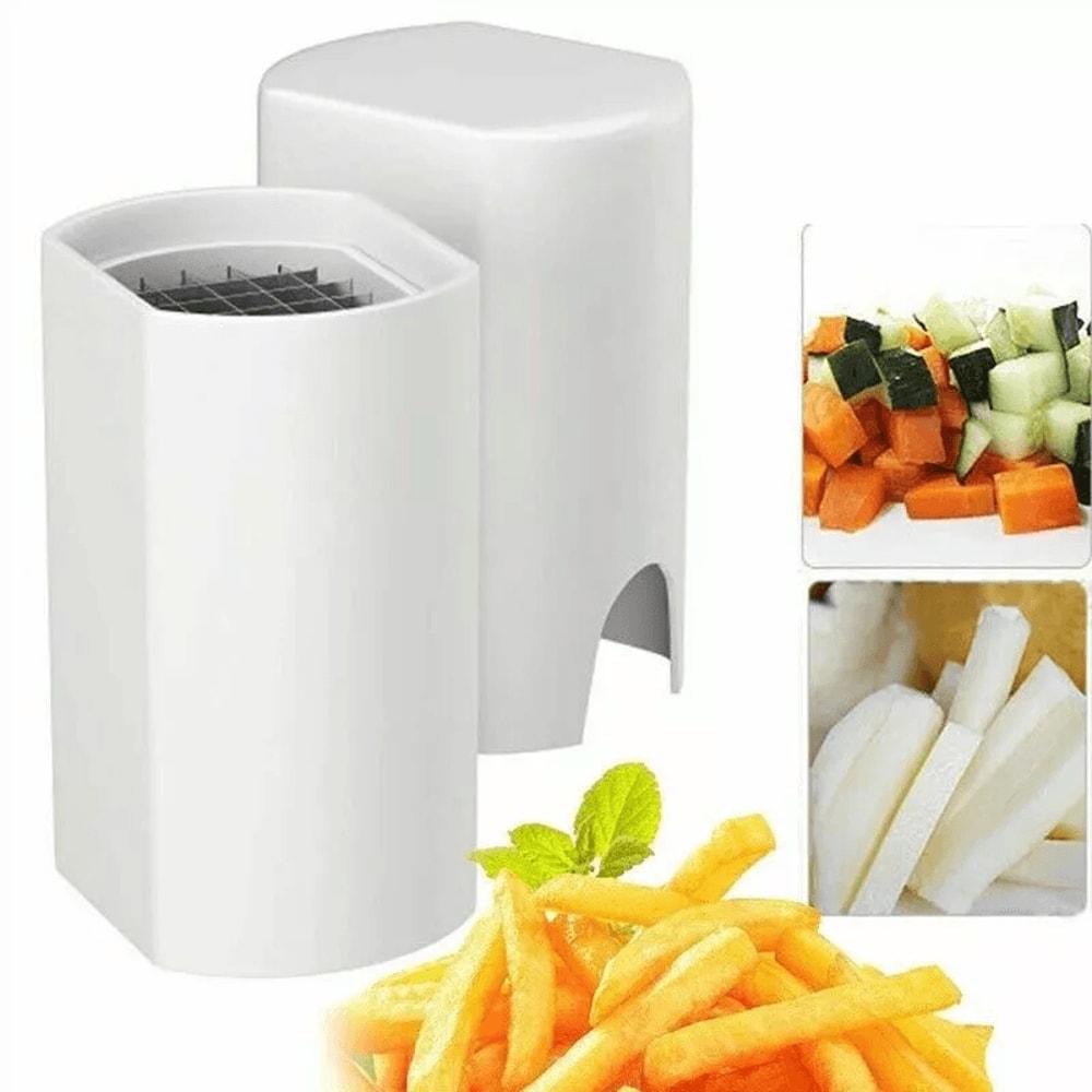 One Step New Kitchen French Fry Cutter Potato Vegetable Fruit Slicer Tools For Effortless Slicing A 7
