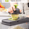 Vegetable Fruit Chopper And Cutter Onion Veggie Dicer Slicer Kitchen Set With Stainless Steel Blade 2