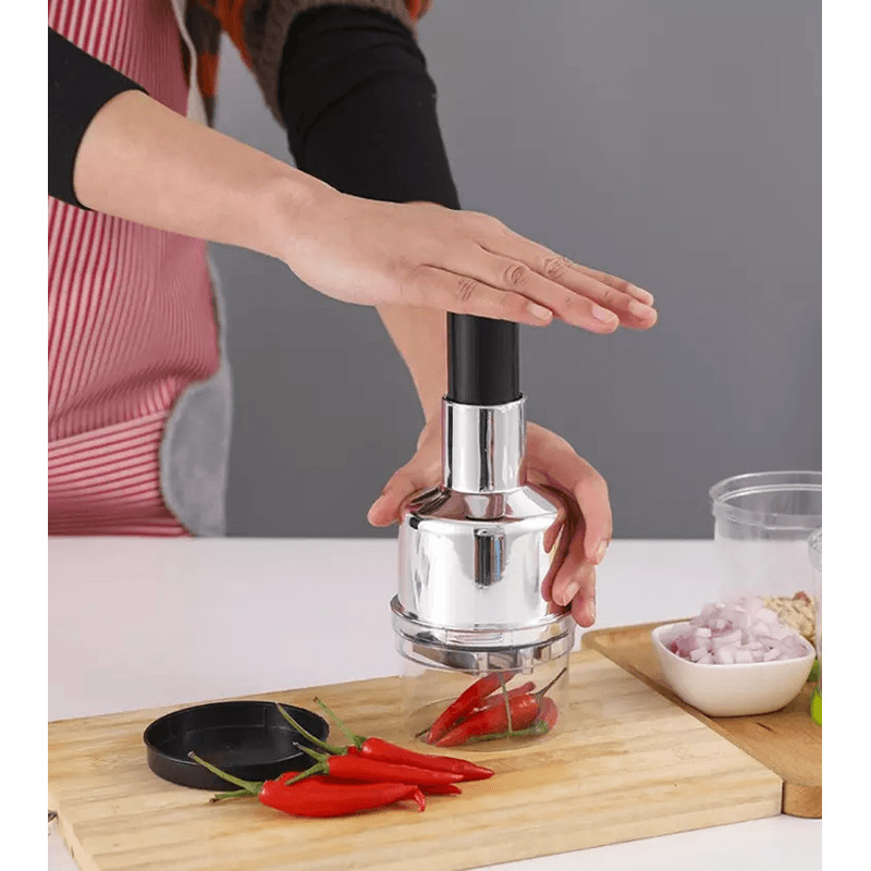 Vegetable Fruit Salad Chopper Cutter Hand Manual Food Slicer Dicer For Onion Garlic Prep 2