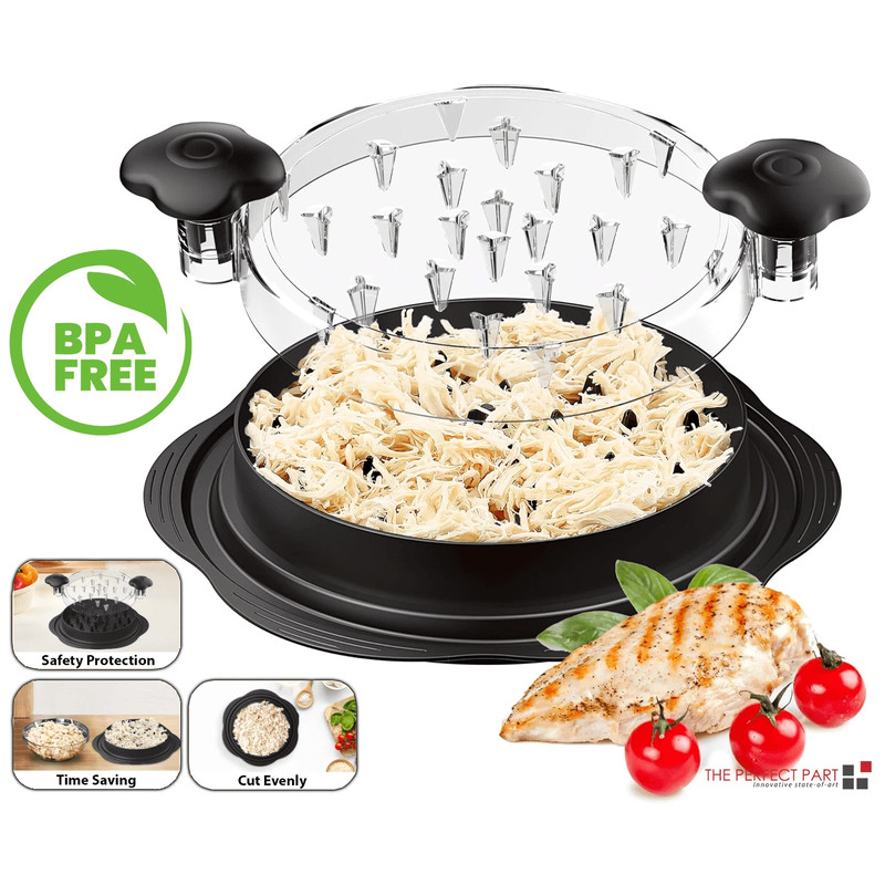 Large Chicken Shredder Tool Twist Meat Shredding Grinder With NonSlip Base BPAFree Handles Dishwash 0