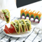 WaveShaped Taco Shell Holder Tray Holds 4 Tacos Each Durable Mexican Taco Stand Set For Parties 3