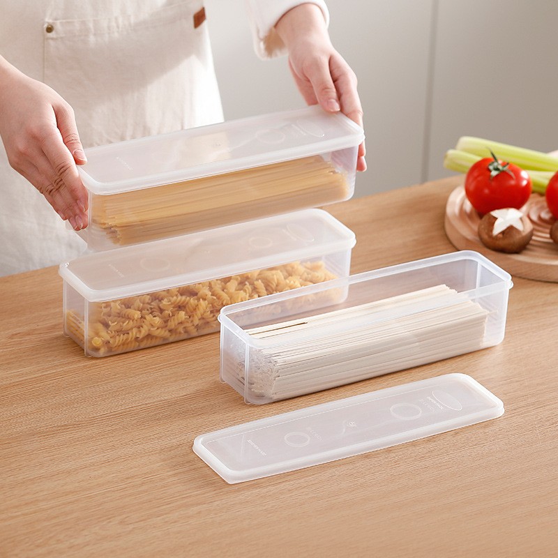 Long Rectangular Food Storage Containers (4-Pack) – Reusable Refrigerator Organizer & Kitchen Accessories
