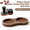 BaristaGrade Coffee Tamper Station Walnut Wooden Base For Espresso Drip Filter Tamper Storage 0