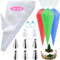 Premium Stainless Steel Nozzle Tips Set with Silicone Piping Bags, DIY Cake Decorating Kit for Beginners