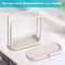 Detachable Kitchen Dishcloth Holder Rag Hanger Ventilated Sink Sponge Holder With Rotatable Design 4
