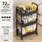 Household Multi-Layer Cart Storage Rack with Wheels, Space-Saving Kitchen, Bathroom & Bedroom Organizer