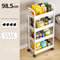 Household MultiLayer Cart Storage Rack With Wheels SpaceSaving Kitchen Bathroom Bedroom Organizer 3