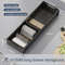 Adjustable Under Cabinet Dish Rack, Retractable Spacing Drawer Organizer for Spoons, Chopsticks Utensils Space-Saving