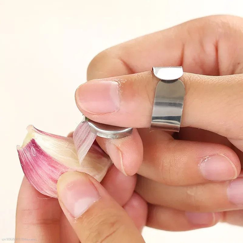 Multi-Performance Garlic Planer Stainless Steel Peeler, Ginger Grater, Garlic Peeler, Kitchen Tool for Chestnuts, Ginger