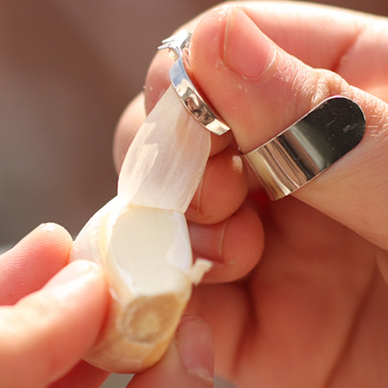 Multi-Performance Garlic Planer Stainless Steel Peeler, Ginger Grater, Garlic Peeler, Kitchen Tool for Chestnuts, Ginger