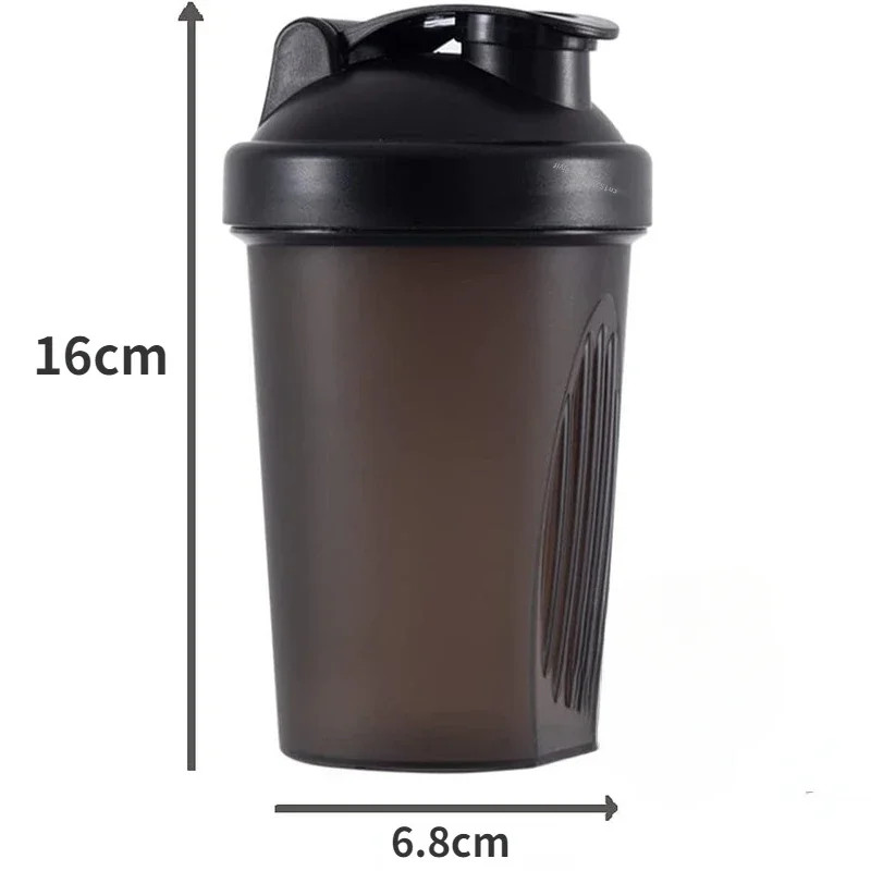 BPA Free Shaker Bottle with Stainless Steel Ball Leakproof Protein Shaker for Gym,Workout & Sports Mixes Powder Smoothly