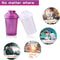 BPA Free Shaker Bottle with Stainless Steel Ball Leakproof Protein Shaker for Gym,Workout & Sports Mixes Powder Smoothly