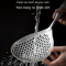 Stainless Steel Strainer with Wood Handle Multi Use Kitchen Sieve & Scoop Spoon