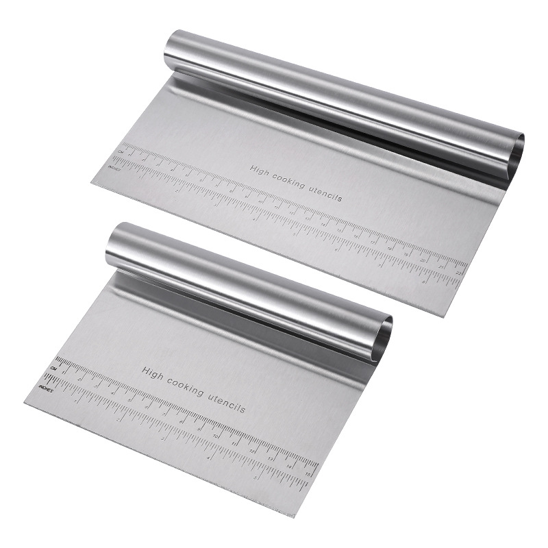 Premium Stainless Steel Dough Cutter Scraper MultiFunction Kitchen Tool For Dough Pizza Vegetables 6