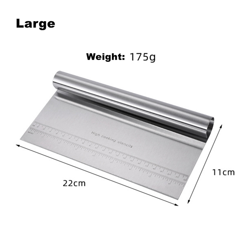 Premium Stainless Steel Dough Cutter Scraper MultiFunction Kitchen Tool For Dough Pizza Vegetables 5