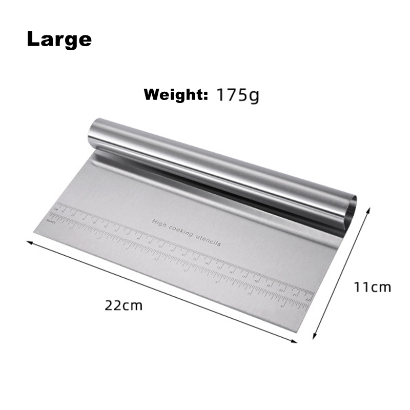 Premium Stainless Steel Dough Cutter Scraper MultiFunction Kitchen Tool For Dough Pizza Vegetables 5