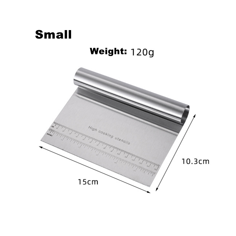 Premium Stainless Steel Dough Cutter Scraper MultiFunction Kitchen Tool For Dough Pizza Vegetables 4