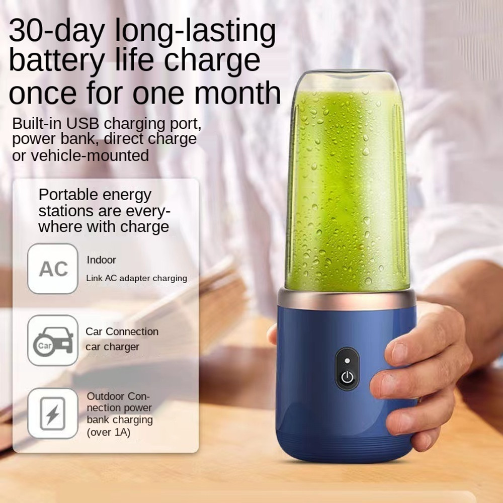 Personal Electric Mini Bottle Juicer Portable Fruit Juice Blender USB 6 Blade Cup Machine For Summe 1