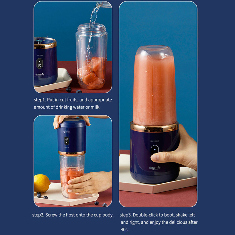 Personal Electric Mini Bottle Juicer Portable Fruit Juice Blender USB 6 Blade Cup Machine For Summe 5