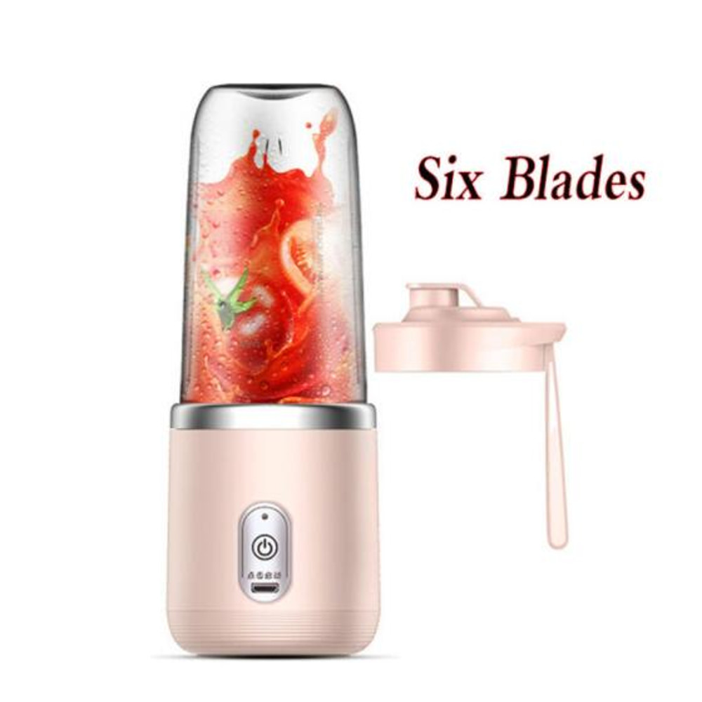 Personal Electric Mini Bottle Juicer Portable Fruit Juice Blender USB 6 Blade Cup Machine For Summe 0