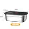 Stainless Steel Crisper Lunch Box Sealed Leakproof Bento Box Refrigerator Freezer Storage Box For C