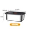 Stainless Steel Crisper Lunch Box Sealed Leakproof Bento Box Refrigerator Freezer Storage Box For C