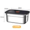 Stainless Steel Crisper Lunch Box Sealed Leakproof Bento Box Refrigerator Freezer Storage Box For C