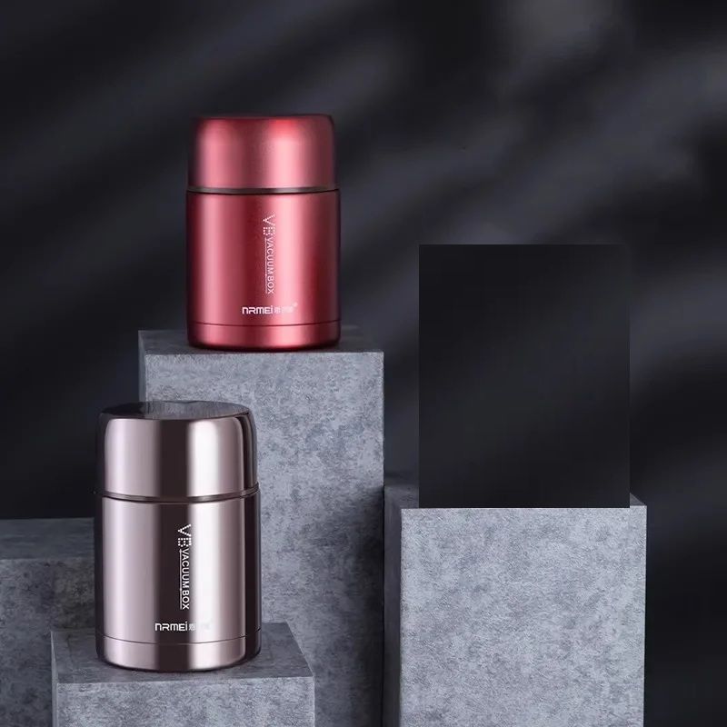 Food Thermos Stainless Steel Vacuum Insulated Food Jar With Spoon Kid Lunch Box With Insulated Carr 0