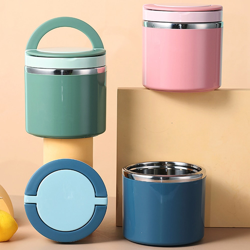 Soup Thermos Food Jar Insulated Lunch Container Stainless Steel Bento Box For Cold And Hot Food Foo