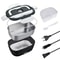 Electric Heating Lunch Box Stainless Steel Food Warmer Container Car Truck Office Heater Black Set 1