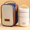 Portable Thermal Insulation Lunch Box Stainless Steel Bento Box Adult Lunch Box Set Vacuum Thermal 4