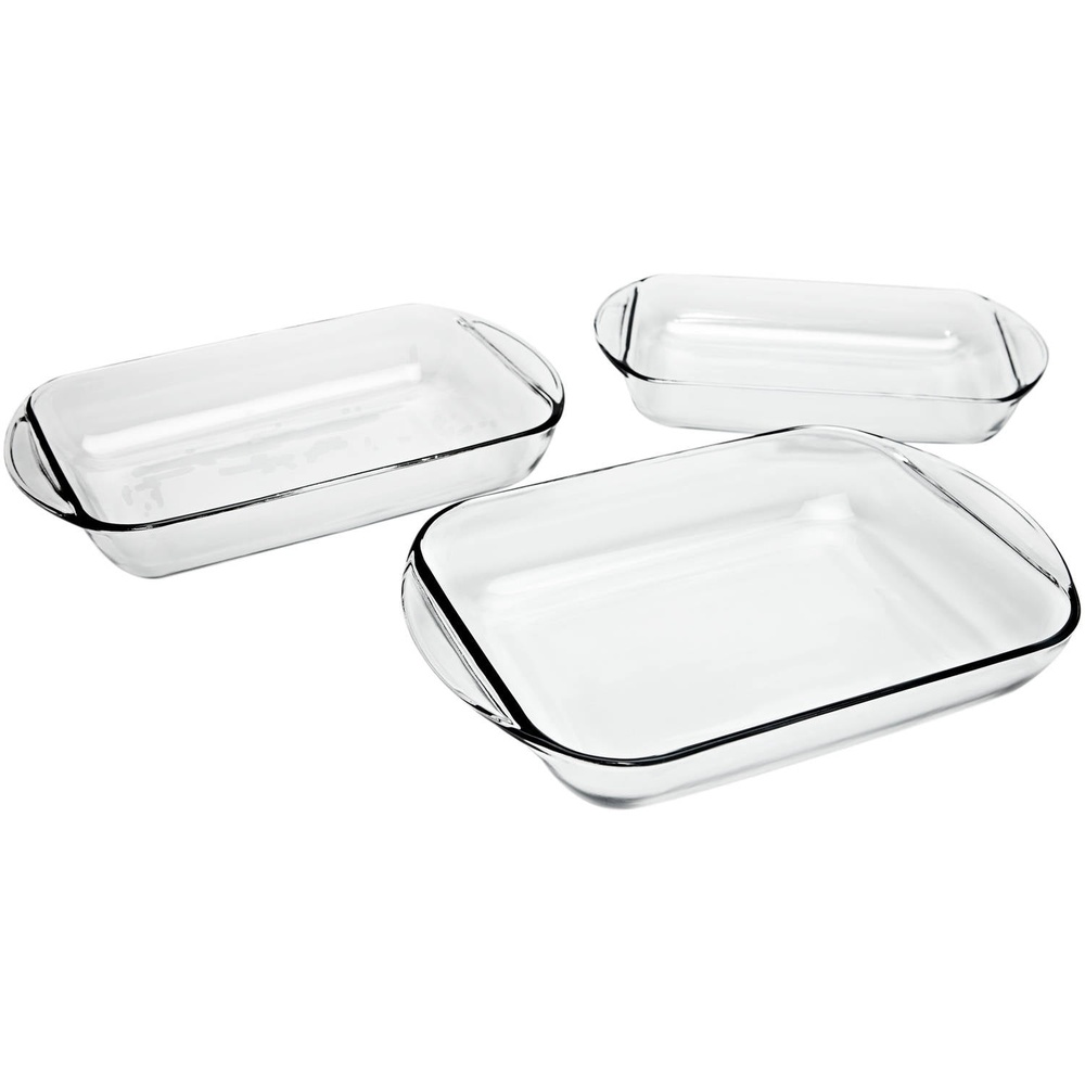 Glass Baking Dish Set Tempered Oven Safe Bakeware Microwave And Dishwasher Safe Durable Casserole D 0