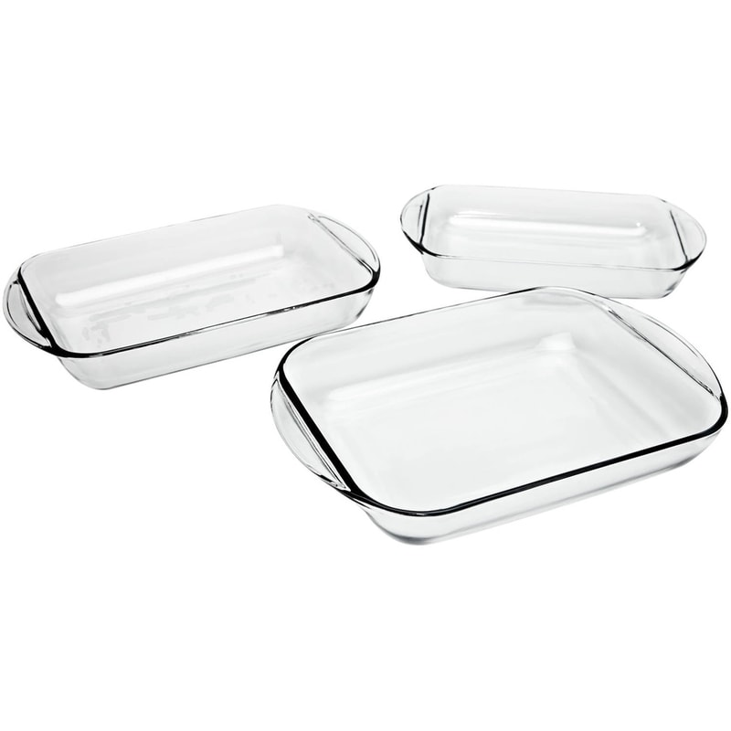 Glass Baking Dish Set Tempered Oven Safe Bakeware Microwave And Dishwasher Safe Durable Casserole D 0